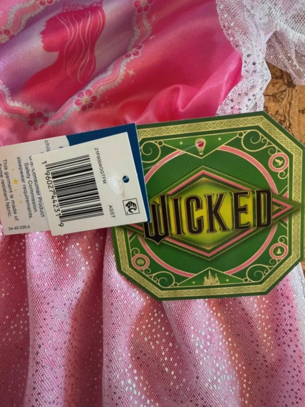 WICKED Pink Sparkle Princess Dress for Kids